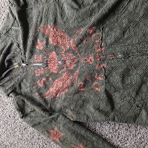 Affliction reversible zip up hoodie - Picture 5 of 7